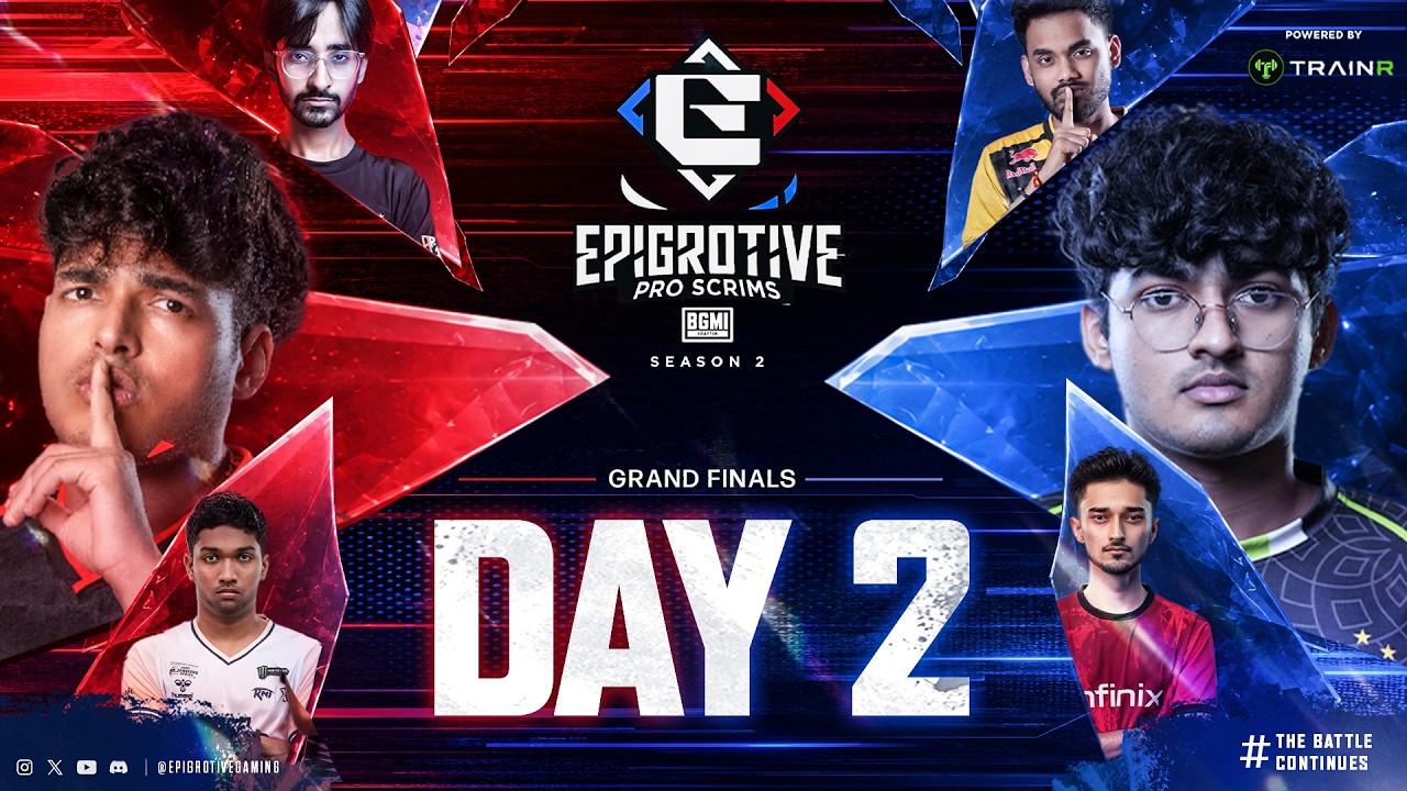 Epigrotive Pro Scrims Season 2 - DAY 2 | FT. #Apexgaming #godlike #soul #8bit #rntx