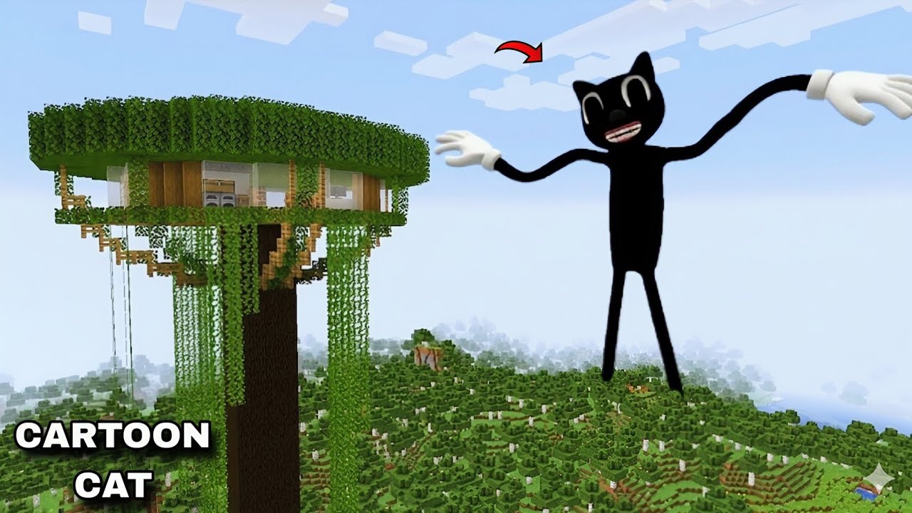 SURVIVING AGAINST SHIN CARTOON CAT ARRIVAL in Minecraft 😱🔥 | Coffin Meme Gameplay Challenge