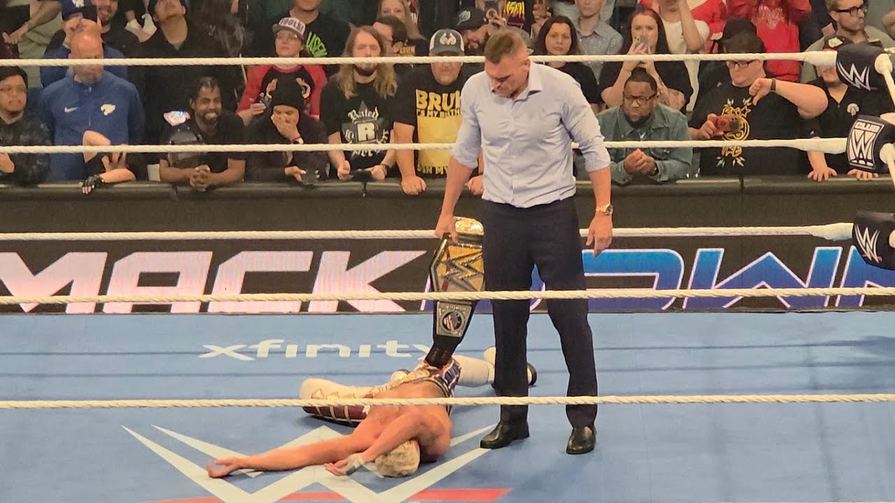 LIVE: Gunther Attacks Cody Rhodes In Lexington - 5-22-26 Fan Footage background
