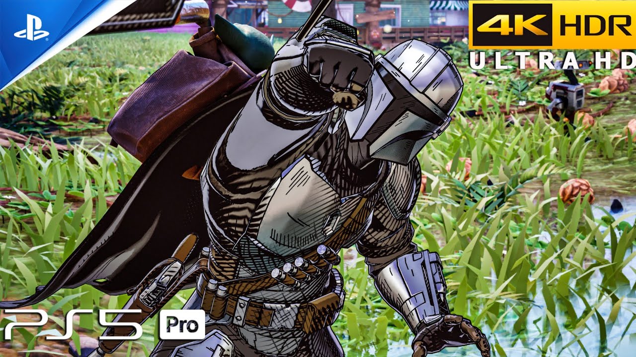 Fortnite (PS5 Pro) 4K 120FPS HDR Gameplay | The Mandalorian Skin (Pen & Ink)