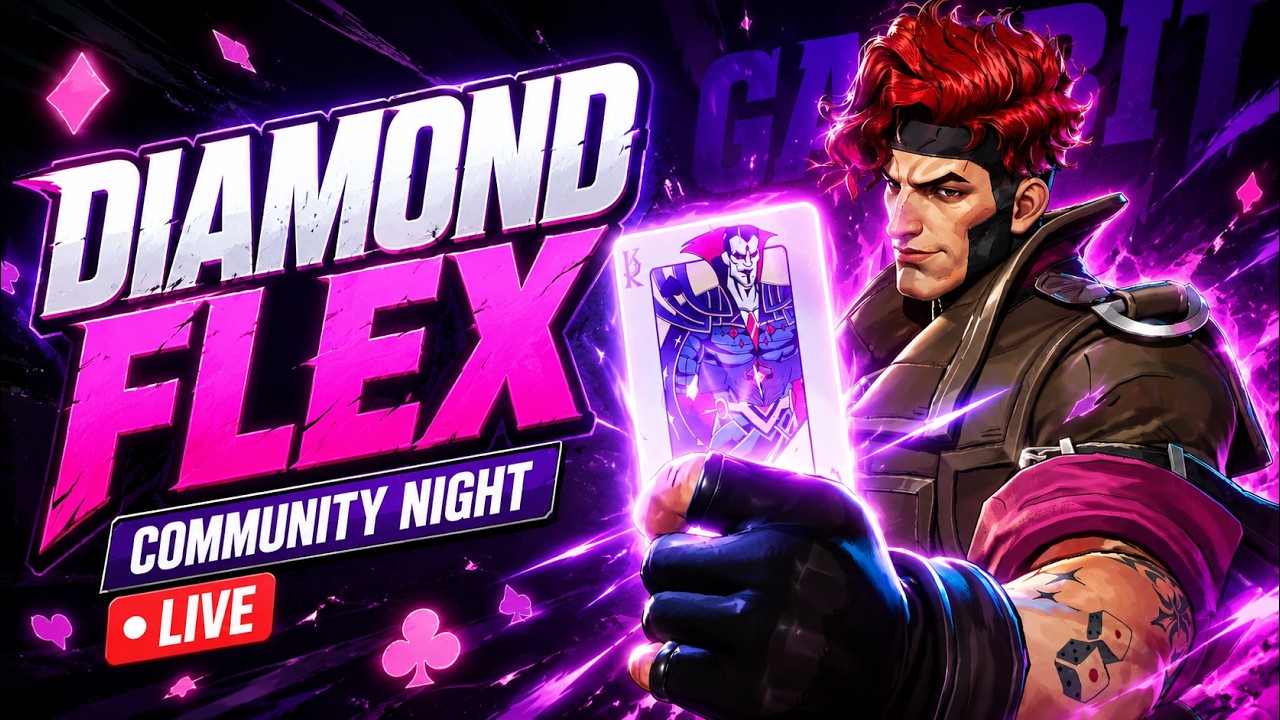 Diamond Support Flex in Quick Matches! Marvel Rivals Community Night background