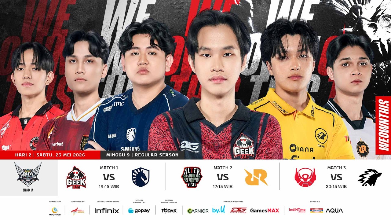 🔴 LIVE | MPL ID S17 | Regular Season Hari 2 Minggu 9 | Bahasa Indonesia