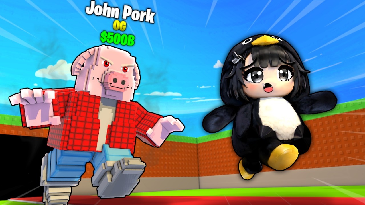 ROBLOX Steal a Brainrot FUNNY MOMENTS (MEMES) - GUGU GAGA PENGUIN vs JOHN PORK #11 background