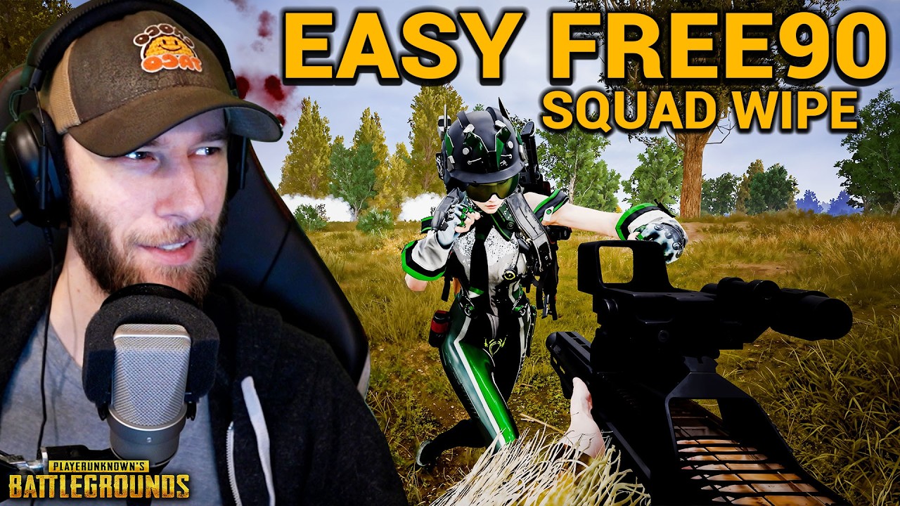 Some FREE90 FRAGGIN' ft. HollywoodBob & VSNZ | chocoTaco PUBG Erangel Squads Gameplay