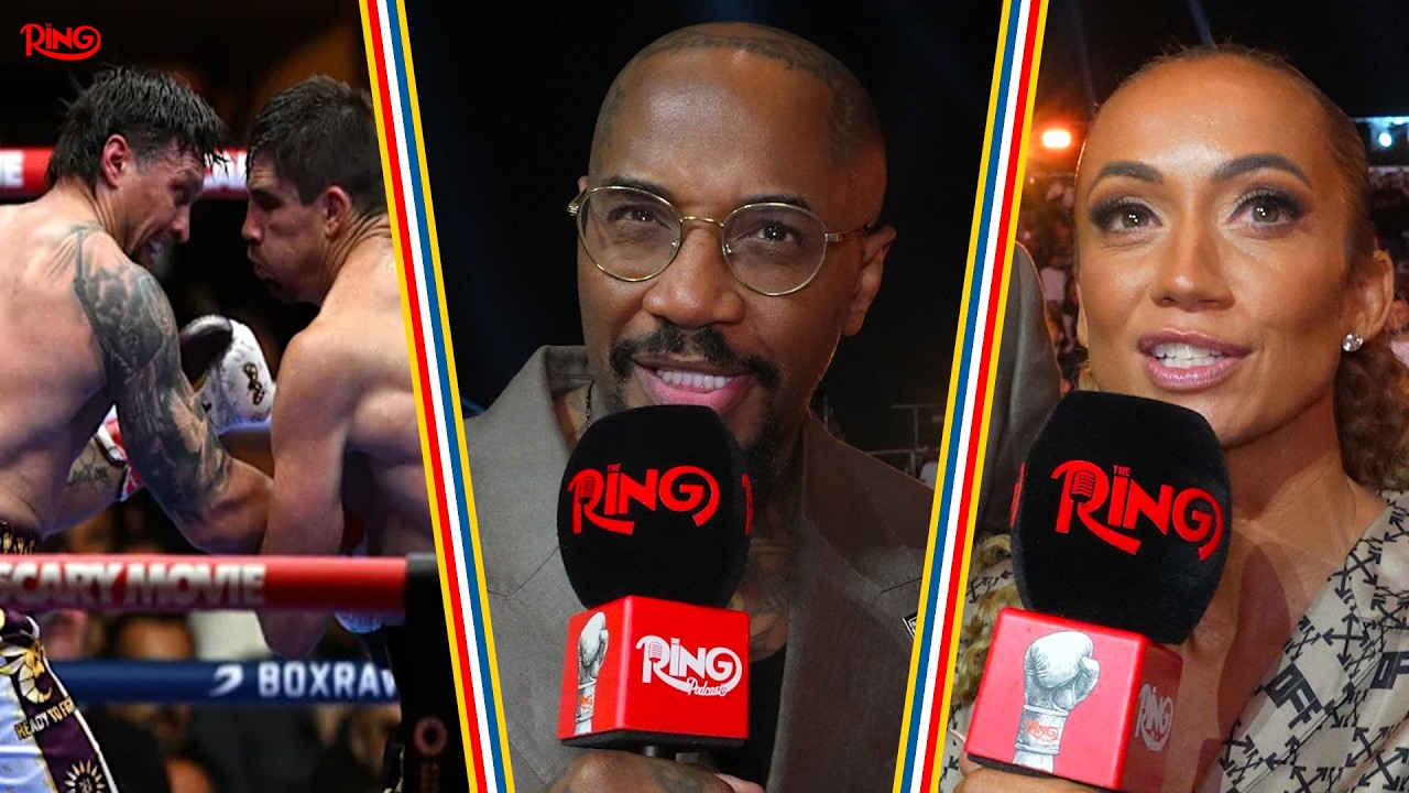 Malik & Kate Scott QUESTION Oleksandr Usyk CONTROVERSIAL Stoppage over Rico Verhoeven background