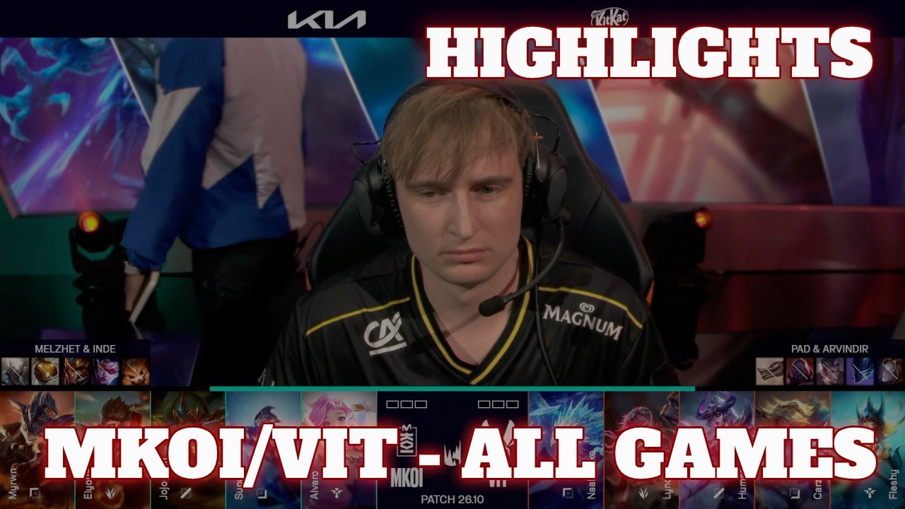 MKOI vs VIT - All Games (Bo5) Highlights | Round 1 LEC Spring 2026 | Movistar KOI vs Vitality