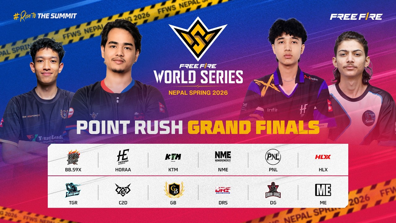 Free Fire World Series Nepal Spring 2026 | Point Rush | Grand Finals