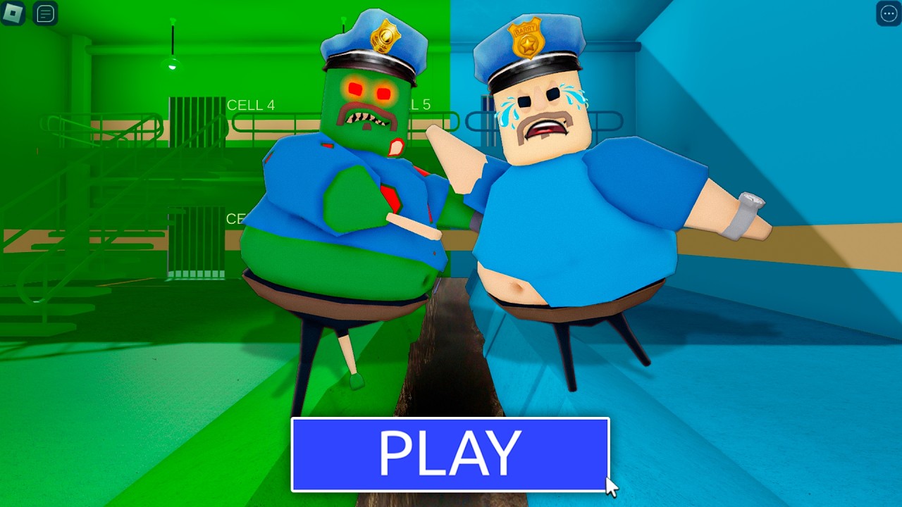POLICE BARRY NEEDS HELP! ZOMBIE ATACK FROM RIFT? OBBY ROBLOX #roblox #obby background