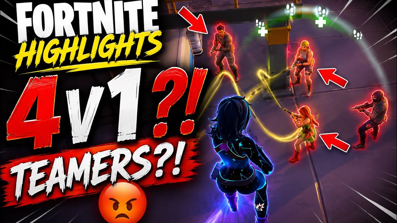 Fortnite Highlights: I Ran Into TEAMERS 😡