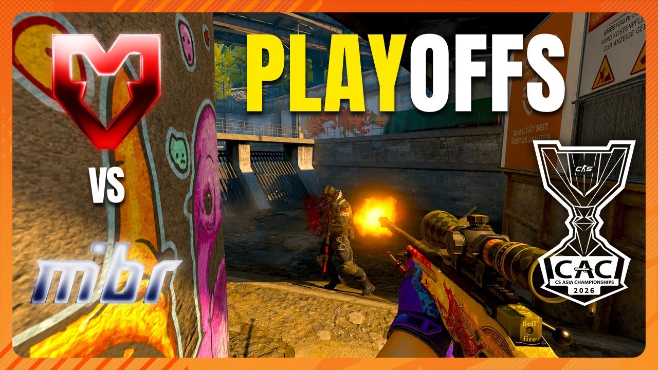 DECIDER MATCH FOR 3rd PLACE! MOUZ vs MIBR - HIGHLIGHTS - CS Asia Championships 2026 | CS2 background