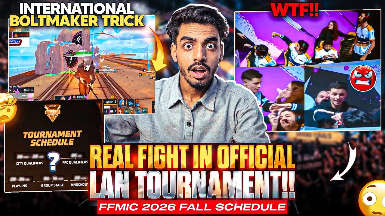 REAL FIGHT IN OFFICIAL LAN TOURNAMENT🤬 WTF | FFMIC 2026 FALL DATE & SCHEDULE | FREE FIRE ESPORTS (2026) | Watch on Movi47