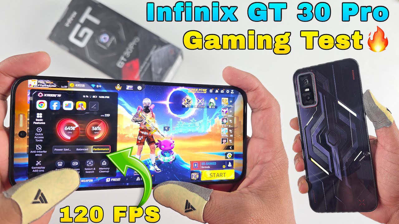 Infinix gt 30 pro in-depth gaming test performance and heating test 120fps