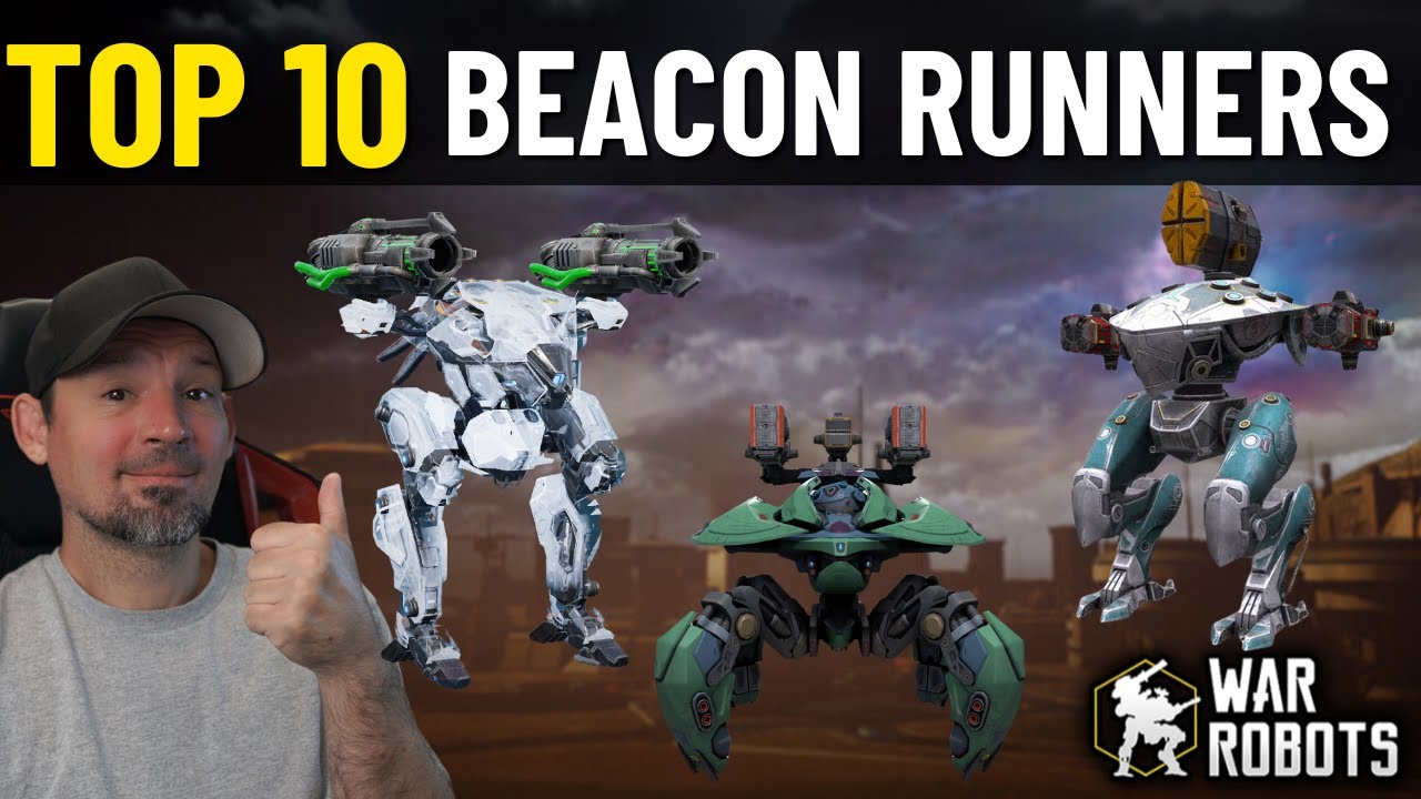 War Robots Top 10 Best Beacon Runners | Beacon Grabbers | Beacon Holders background