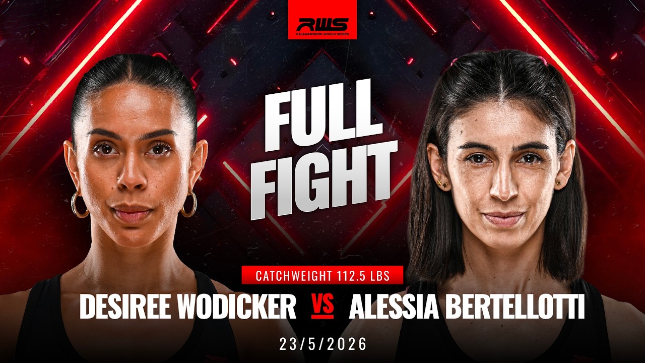 Full Fight l Desiree Wodicker vs Alessia Bertellotti l เดซีเร โวดิเกอร์ vs อาเลเซีย l RWS background