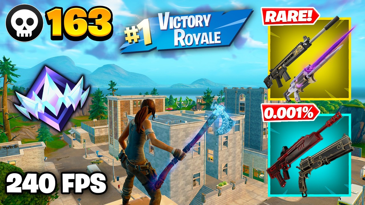 163 Elimination "RANKED RELOAD" Gameplay Wins (Fortnite Chapter 7 Keyboard & Mouse)