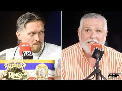 OLEKSANDR USYK LISTENS INTENSELY AS PETER FURY REVEALS WHY RICO VERHOEVEN COULD SHOCK THE WORLD