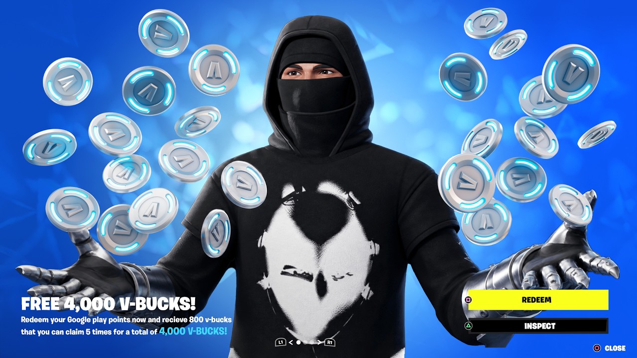 FORTNITE is GIVING EVERYONE 4,000 V-BUCKS!