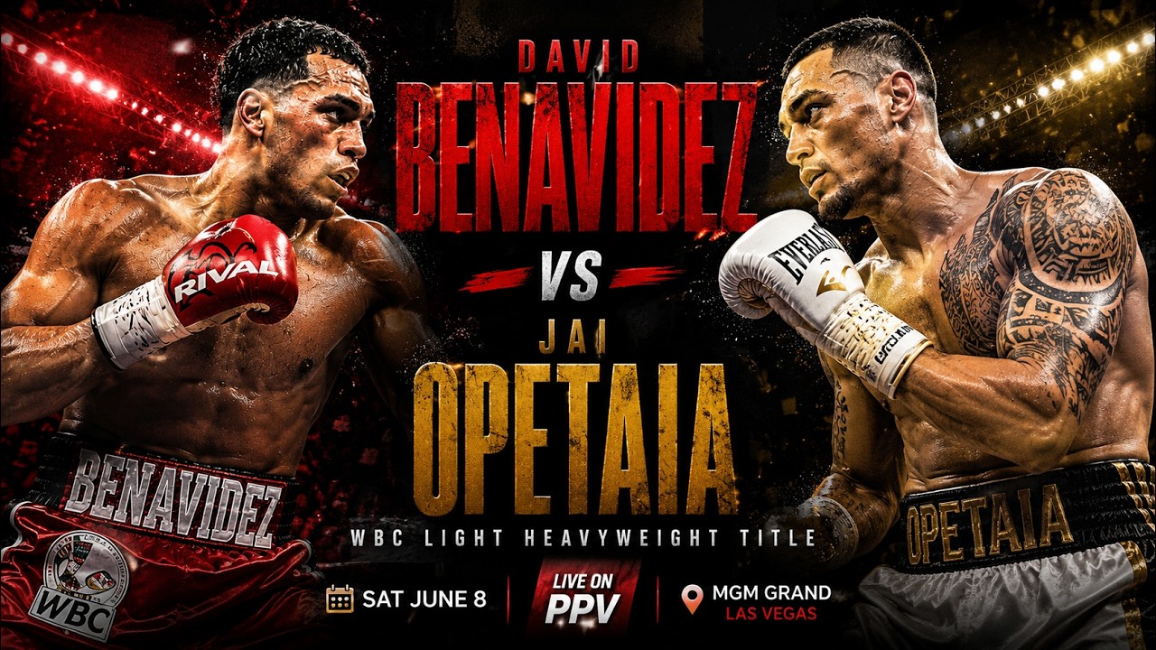 Benavidez vs Opetaia FULL FIGHT Highlights | Brutal Undisputed Championship WAR! background