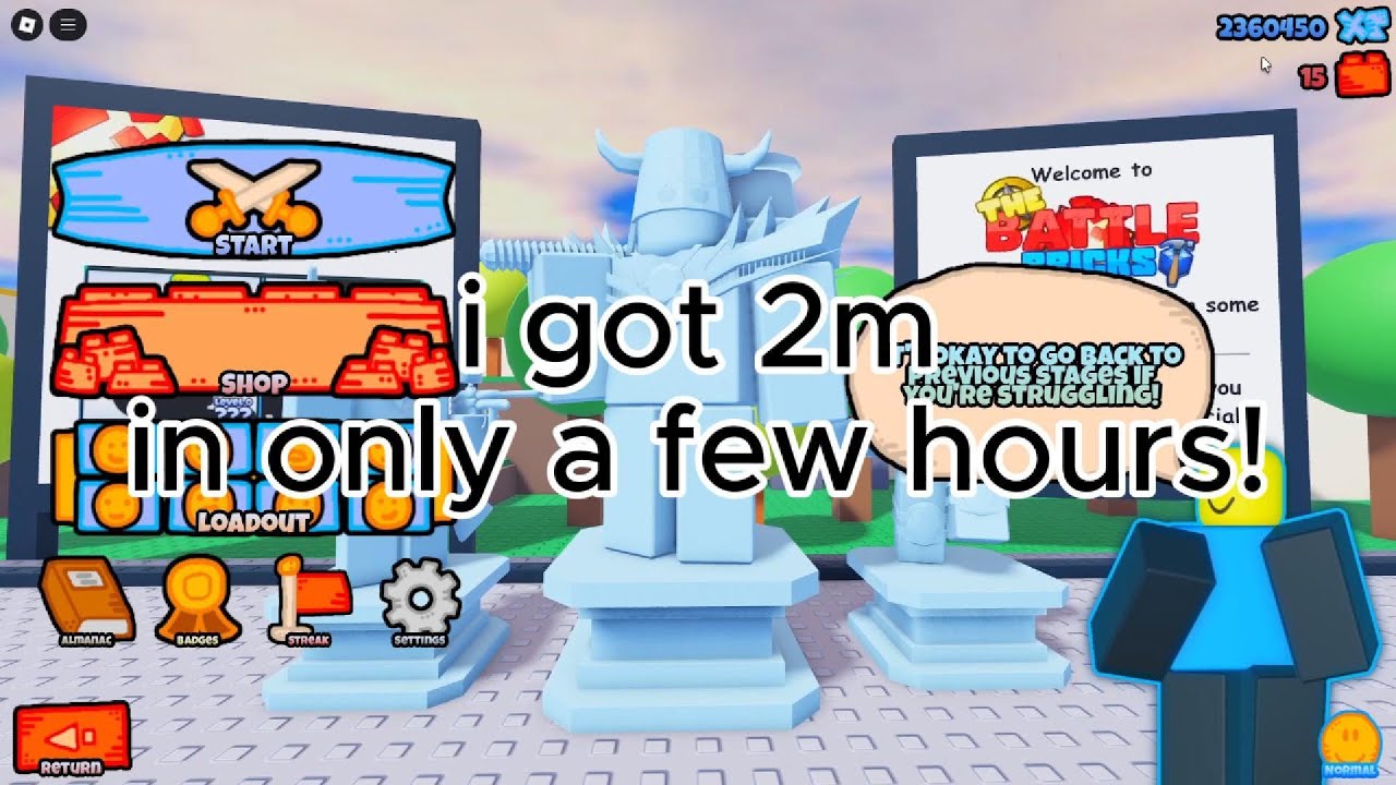 The Battle Bricks: How to gain XP automated and fast as a beginner! backdrop