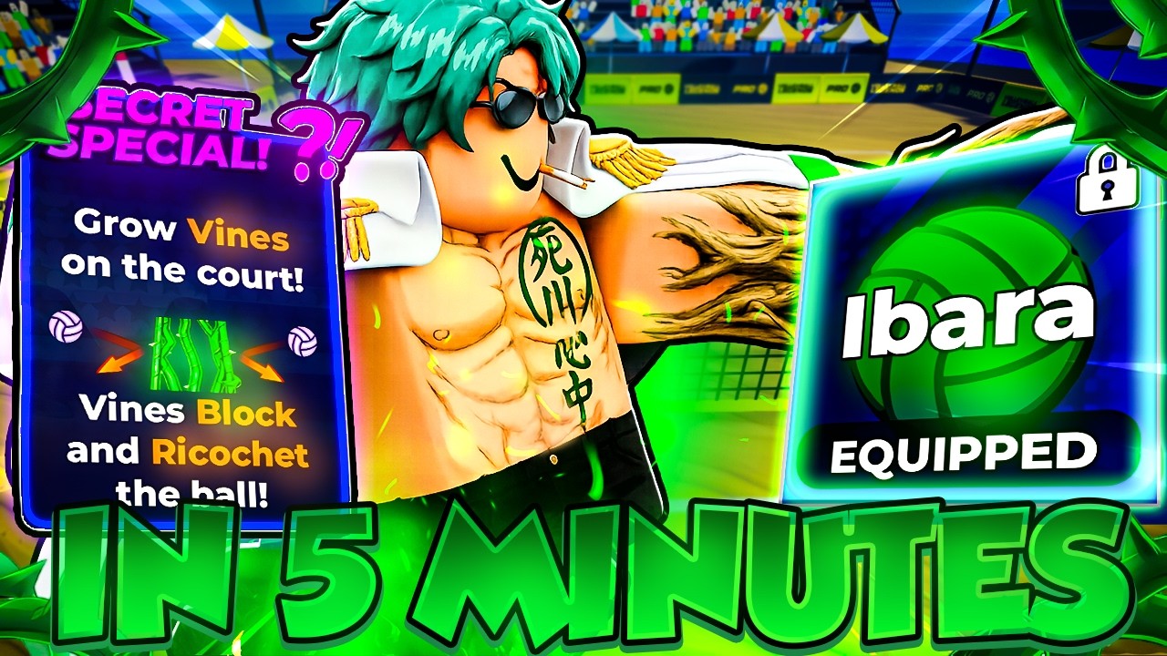 BECOME PRO IBARA In 5 MINUTES (Roblox Volleyball Legends)