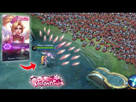 Revamped Valentine Miya 500% attack speed vs 1,000 minions background
