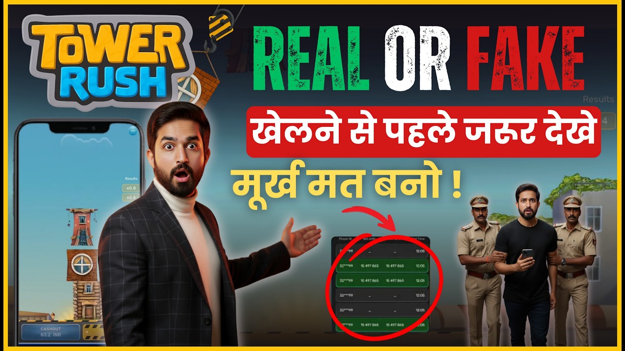 Tower Rush Game की सच्चाई | Tower Rush Game Real Or Fake | Tower Rush Game Kaise Khele