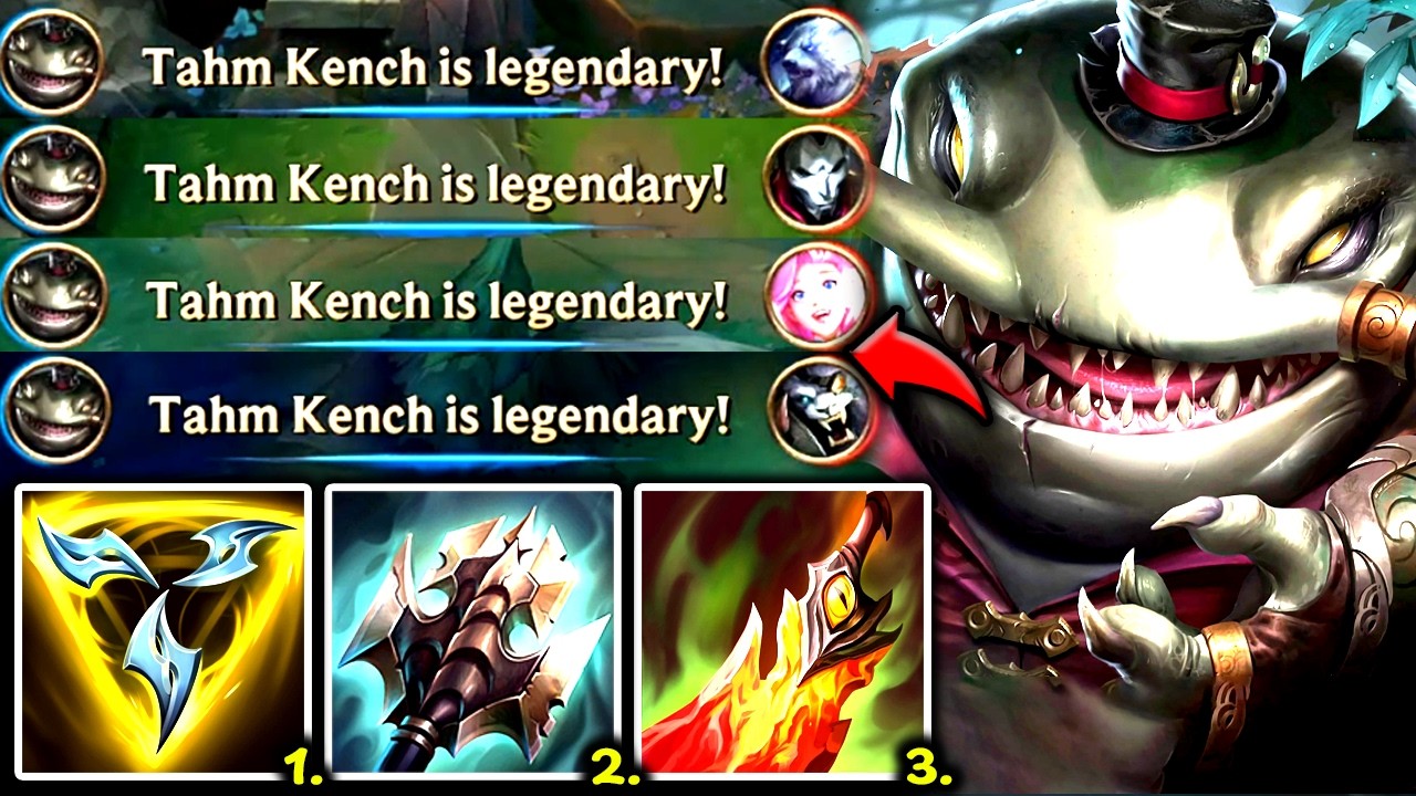 TAHM KENCH TOP IS YOUR NEW 1V5 TICKET! (NEVER FAILS TO 1V9👌) - 2026 Tahm Kench TOP Gameplay Guide