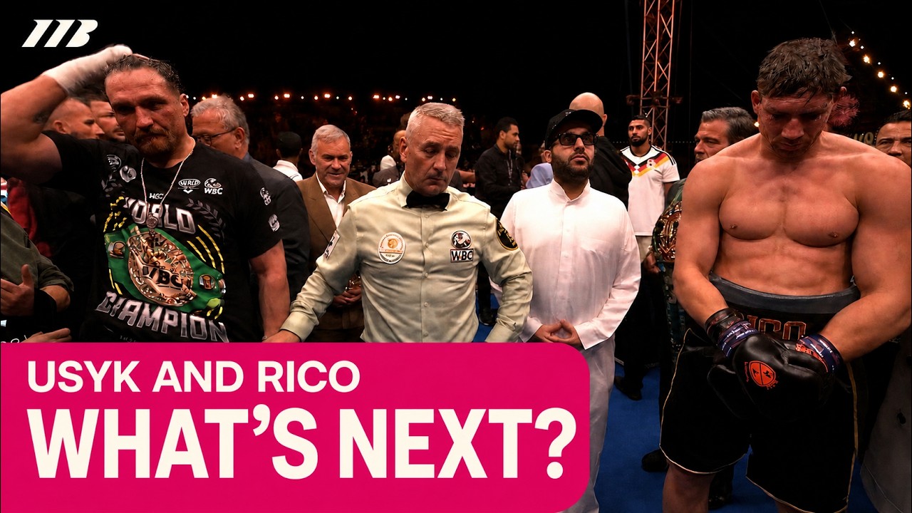 "It Was An Early Stoppage!" - Rico Verhoeven & Oleksandr Usyk React To Fight | Matchroom background