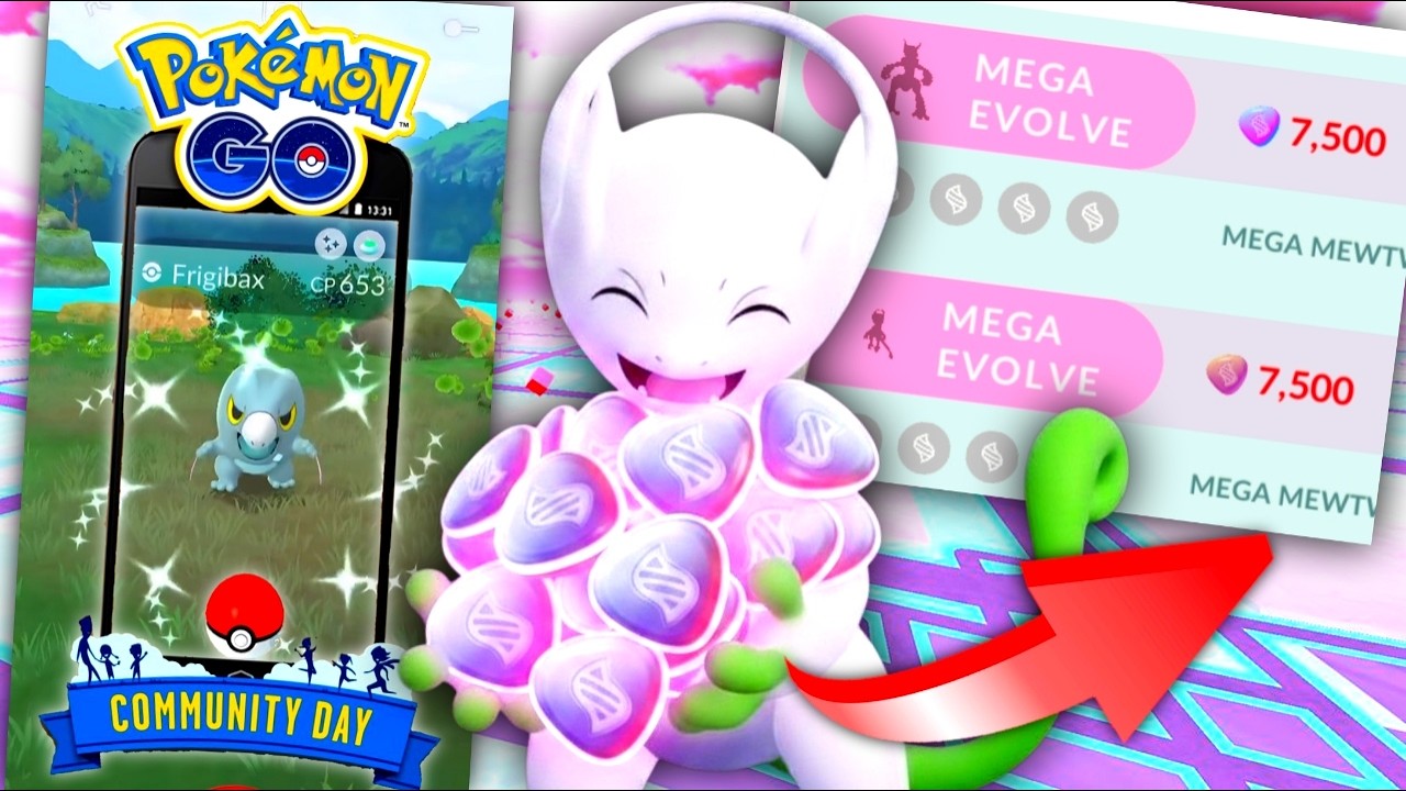 *SHINY FRIGIBAX CD & MEGA MEWTWO ENERGY WILL BE EASY TO GET NO WORRIES* Pokemon GO news & tips background