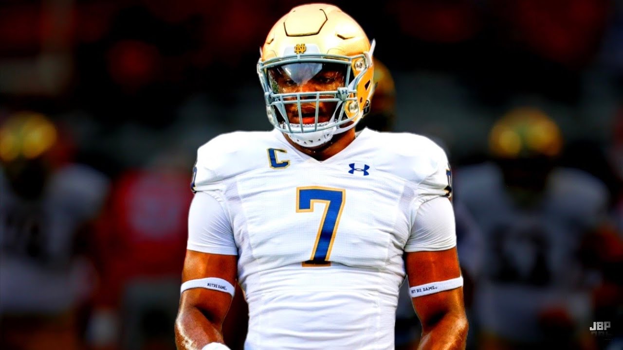 ND’s Pass Rush KING 👑 || Notre Dame DE Isaiah Foskey Highlights 🍀 ᴴᴰ background