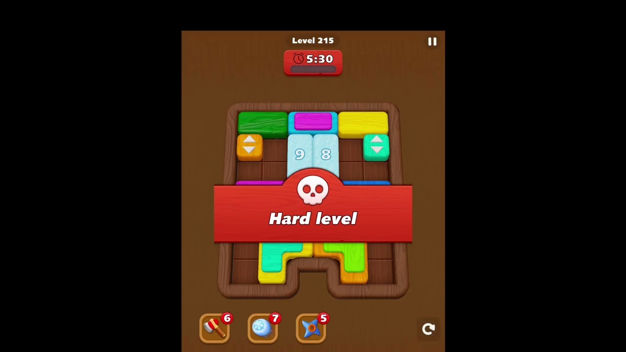 Two Blocks Levels 211-212-213-214-215-216-217-218-219-220 background