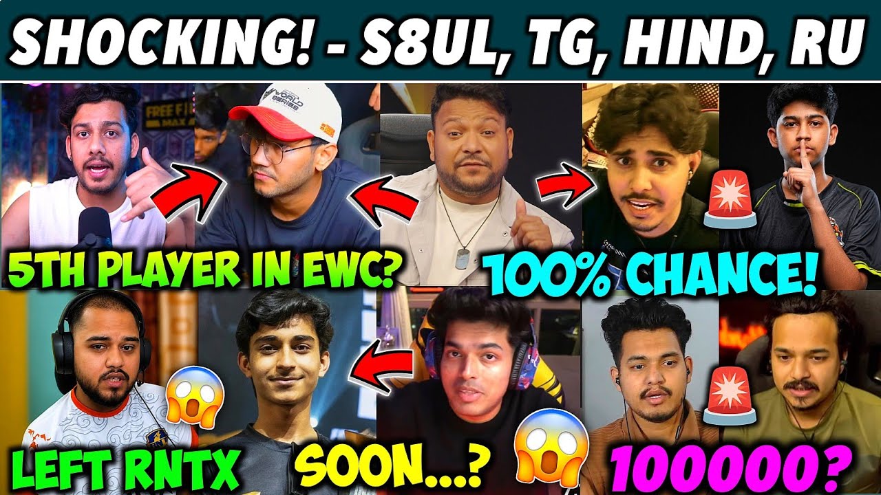Pahadi 5th Player in EWC?🤯, Jonathan on FF Line-up🤔, Viper Left Rntx, Tg Delete & Shoto🔥, S8ul Elite