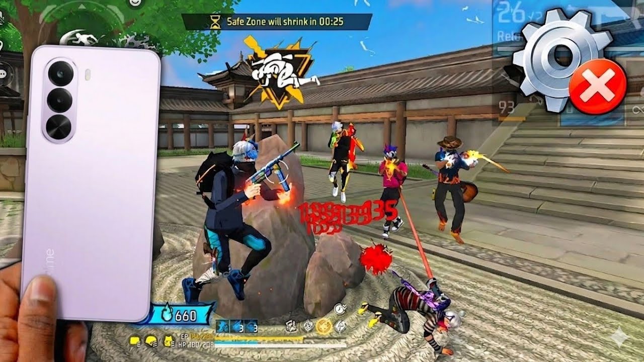 🎁 FreeFire Test Realme P4x 5g ⚡ Settings ⚙️ 99% Headshot Rate ❤⚡ Default Dpi 392° 🥵 144 hz 🔥 background