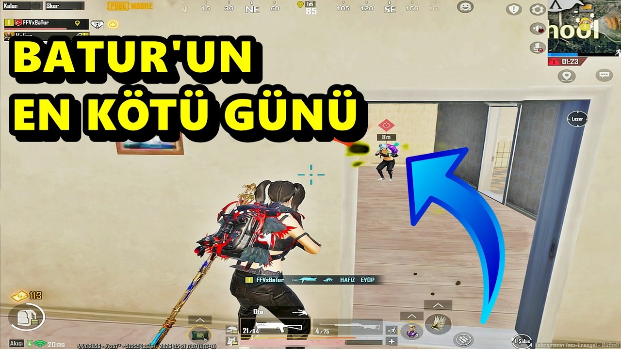BATUR'UN EN KÖTÜ GÜNÜ ! BATUR GAME SOLO SQUAD PUBG MOBİLE