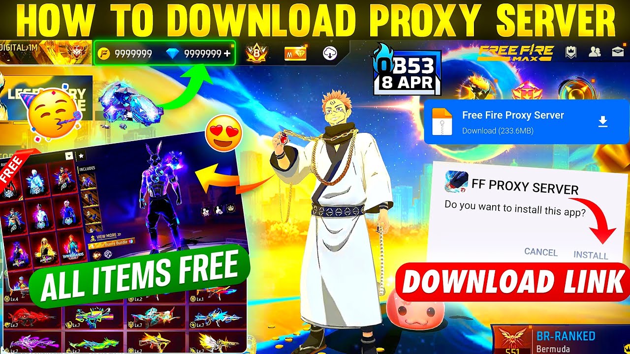 How To Download Proxy Server In Free Fire 💯😱🔥 | Free Fire Proxy Server | Proxy Server Free Fire background