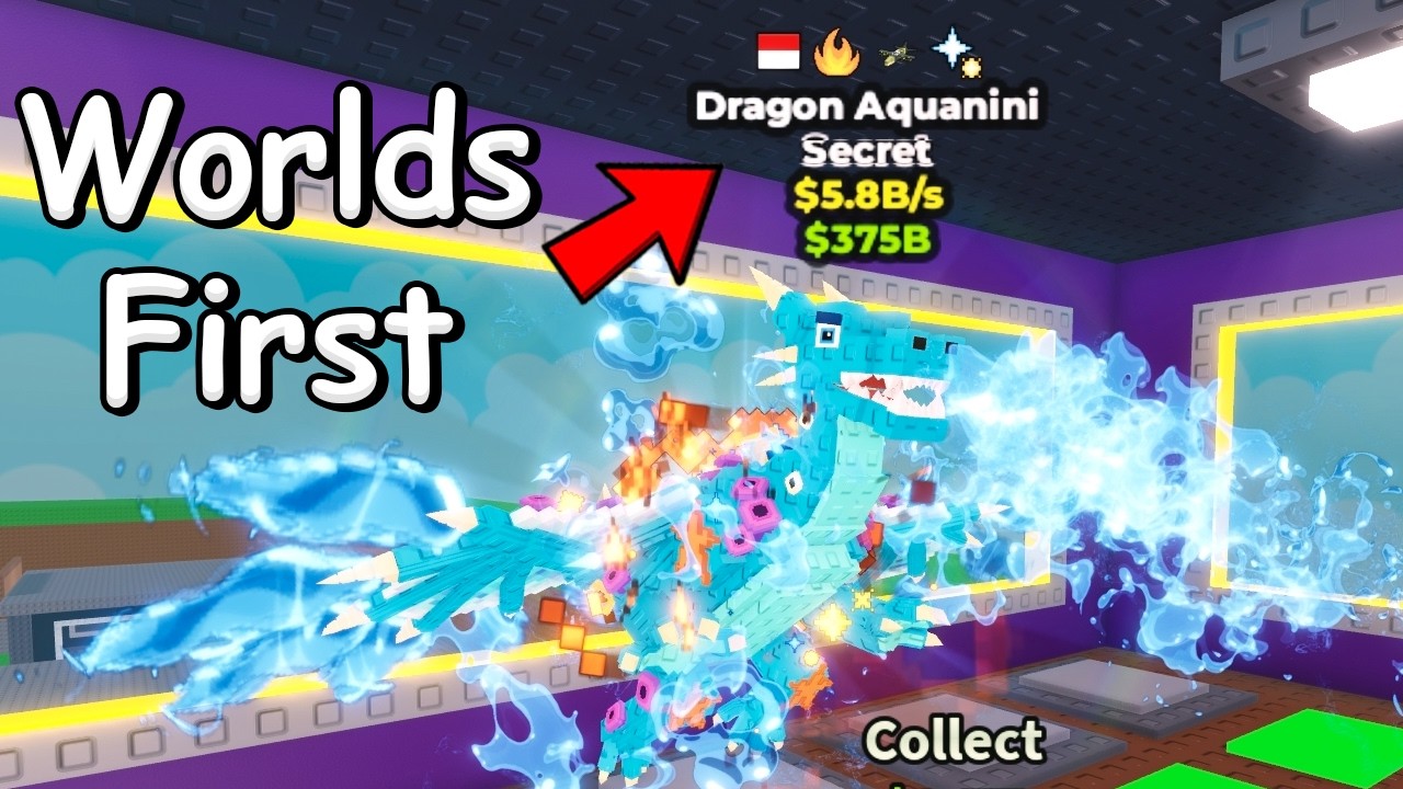 I Got WORLD'S First DRAGON AQUANINI in Roblox Steal a Brainrot