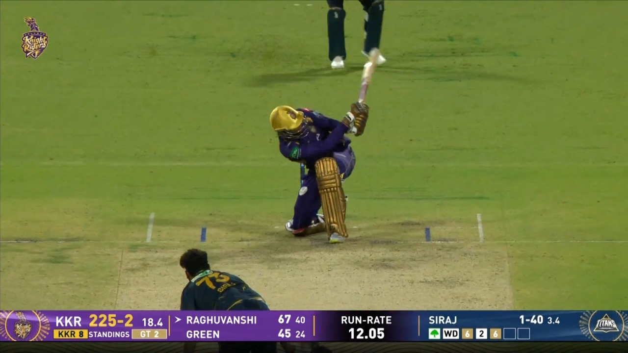 IPL 2026 M60: KKR vs GT - Angkrish Raghuvanshi Six background