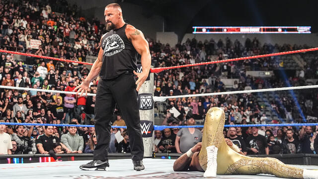 Bron Breakker SPEARS The Street Profits in post-match attack: Saturday Night's Main Event highlights background
