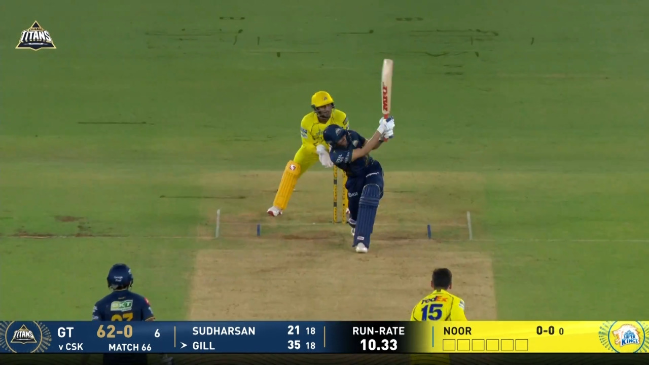 IPL 2026 M66: GT vs CSK - Shubman Gill Six background