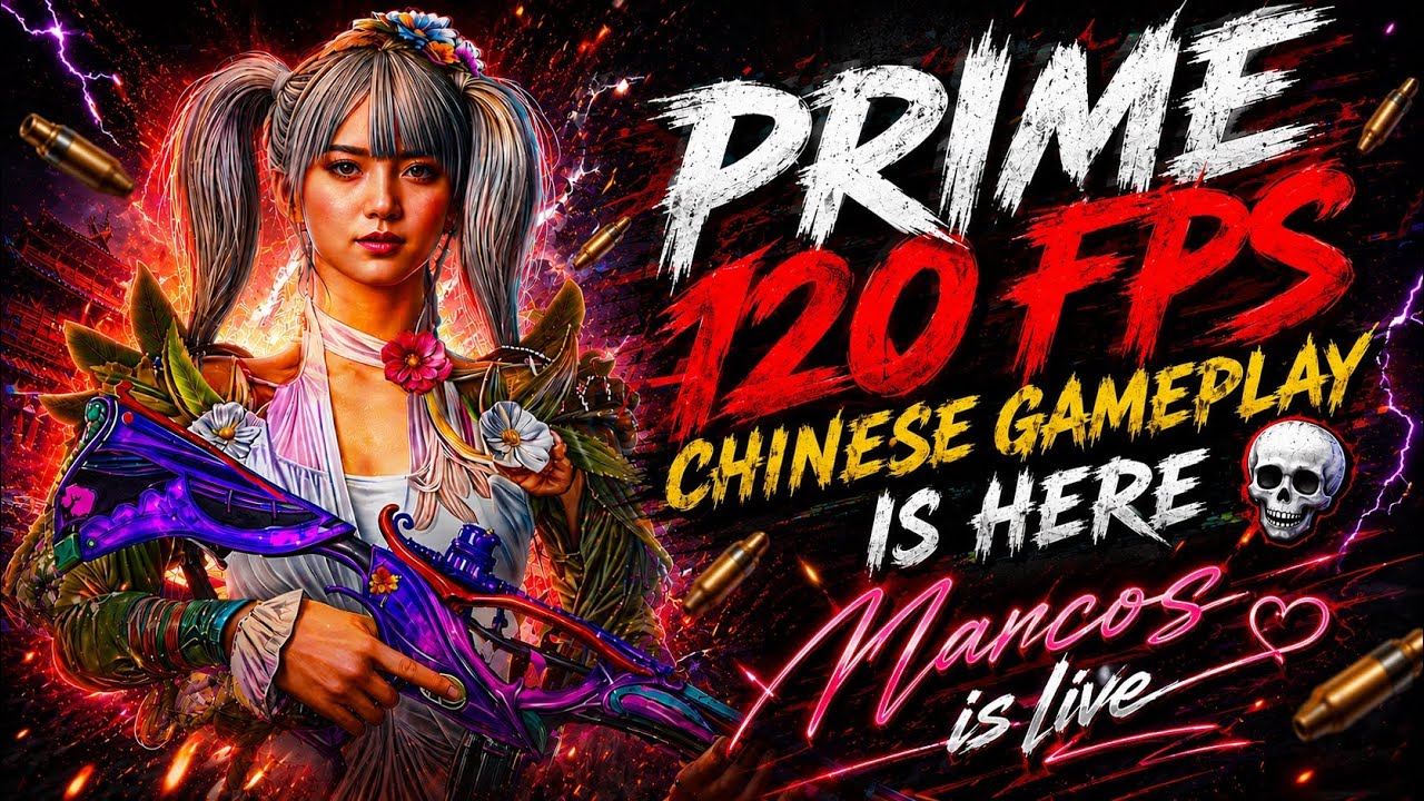 Prime Marcos ☠️120 Fps Chinese Gameplay 🔥| Bgmi 120 Fps Montage 🥵