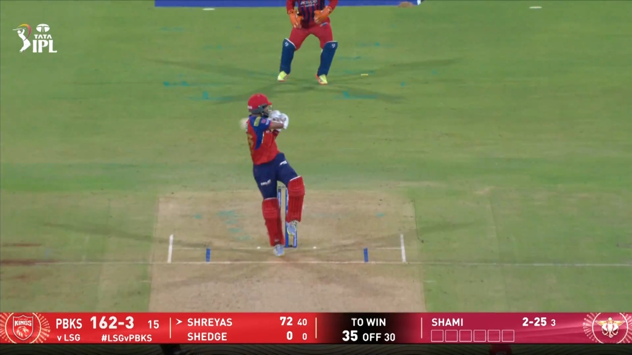 IPL 2026 M68: LSG vs PBKS - Shreyas Iyer Six background