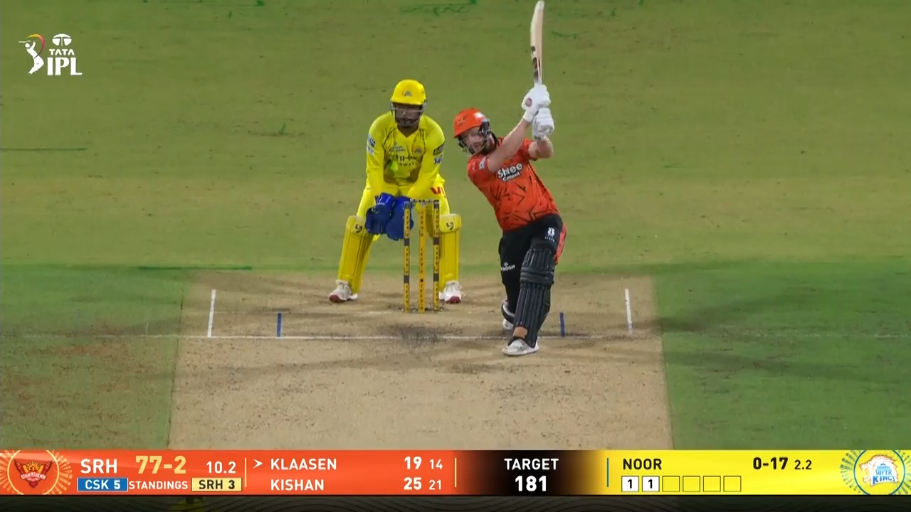 IPL 2026 M63: CSK vs SRH - Heinrich Klaasen Six background