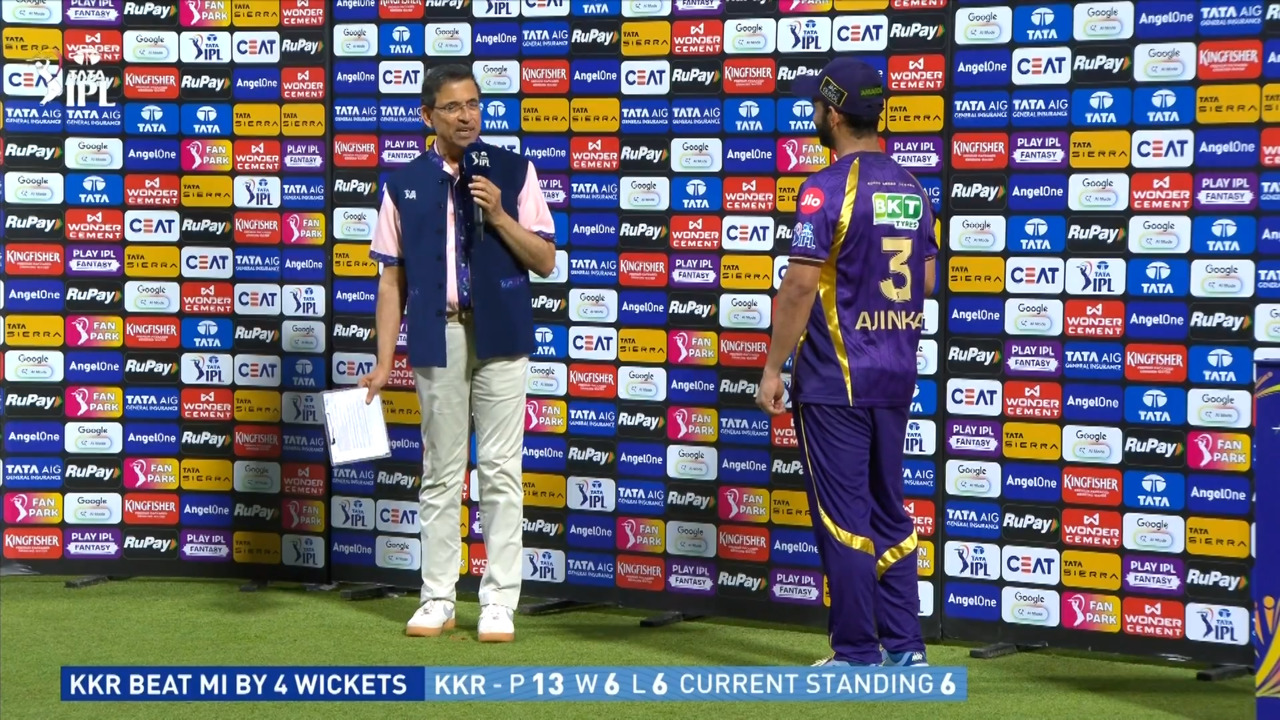 IPL 2026 M65: KKR vs MI - Post Match Presentation background