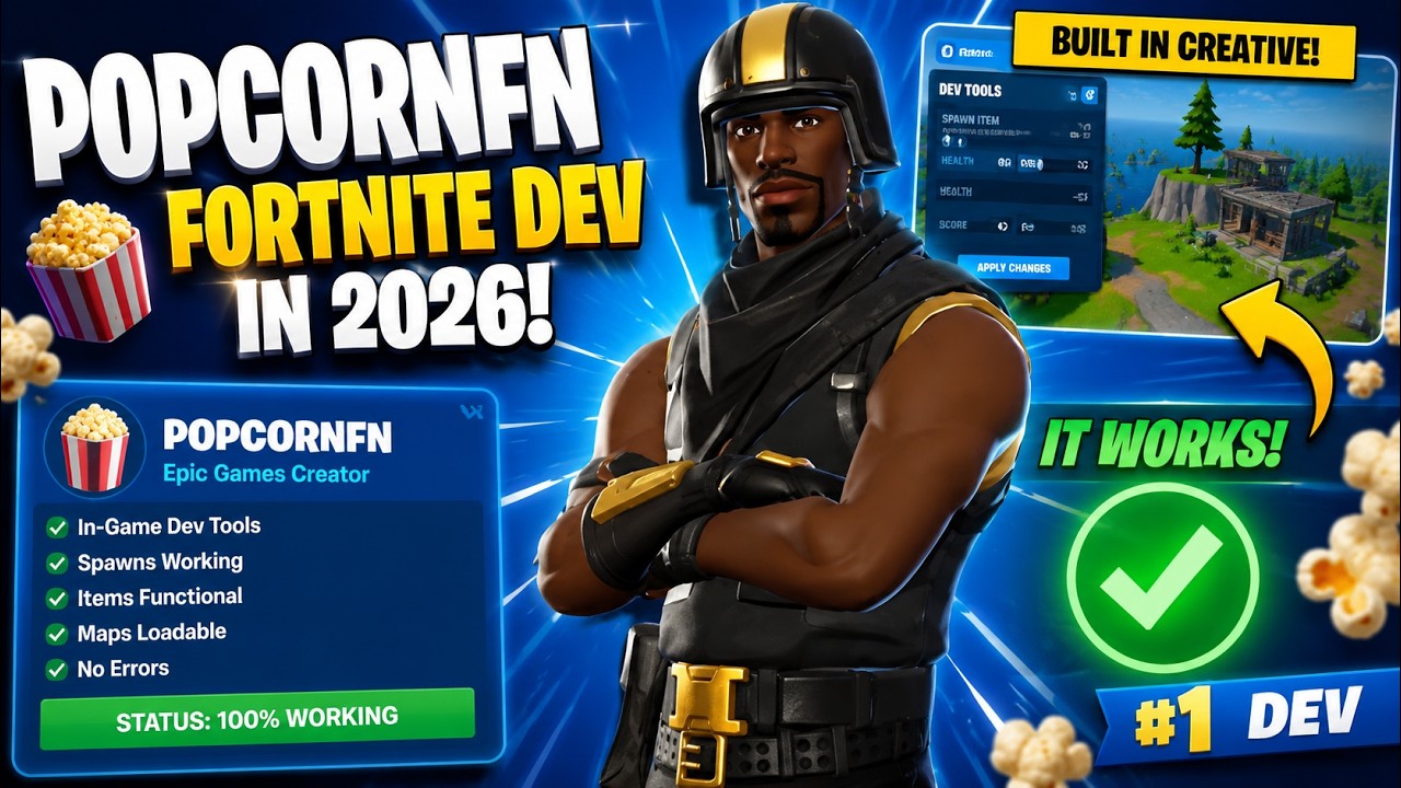HOW TO GET A FORTNITE DEV IN 2026 (IN GAME TUTORIAL) POPCORN FN