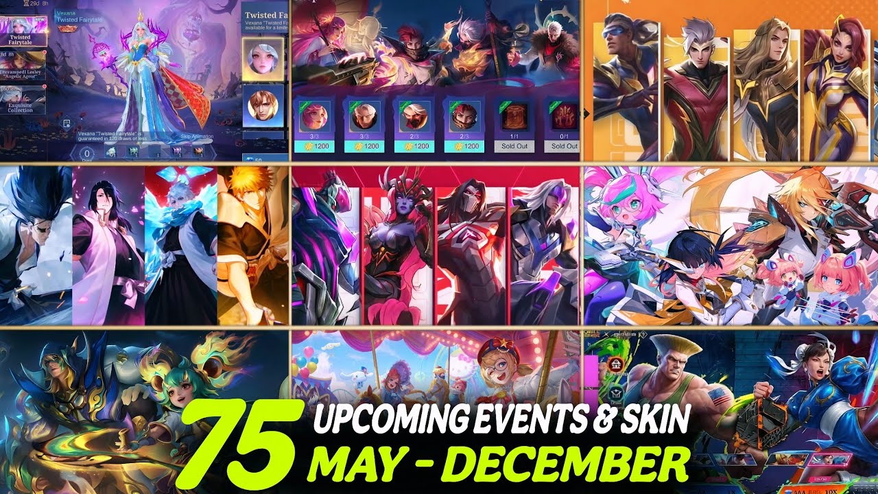 ALL 75 Upcoming Events & Skins Release Date | Exorcist | Zenith | Sanrio | Streets Fighter | Bleach