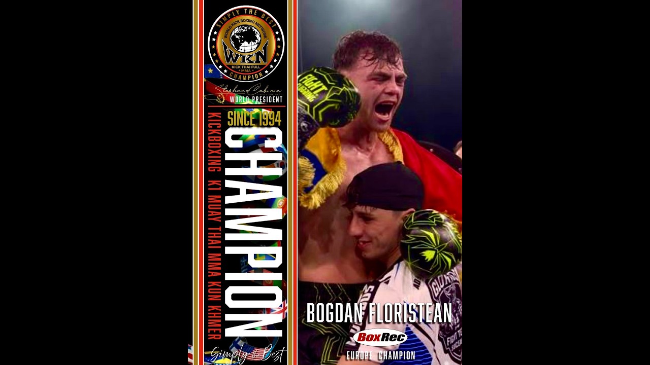 Bogdan Floriștean a câștigat titlul european WKN la Glorious Fight Championship de la Hotel Mandachi