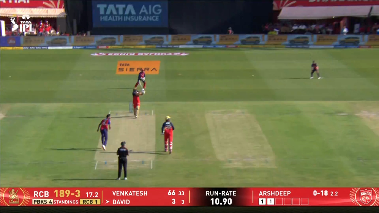 IPL 2026 M61: PBKS vs RCB - Tim David Six background