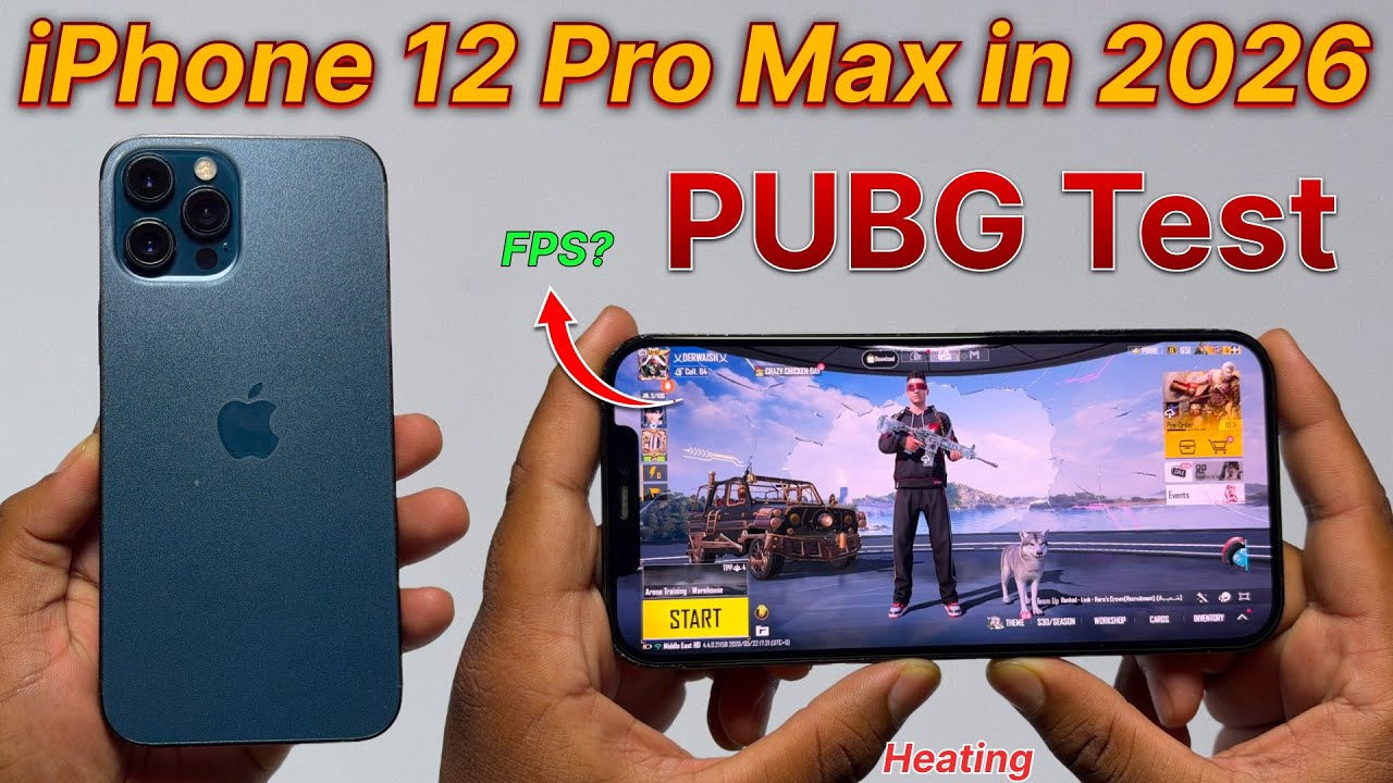 iPhone 12 Pro Max PUBG Test 2026 ๐ฅ| iphone 12 pro max gaming review, Heating, FPS, Battery