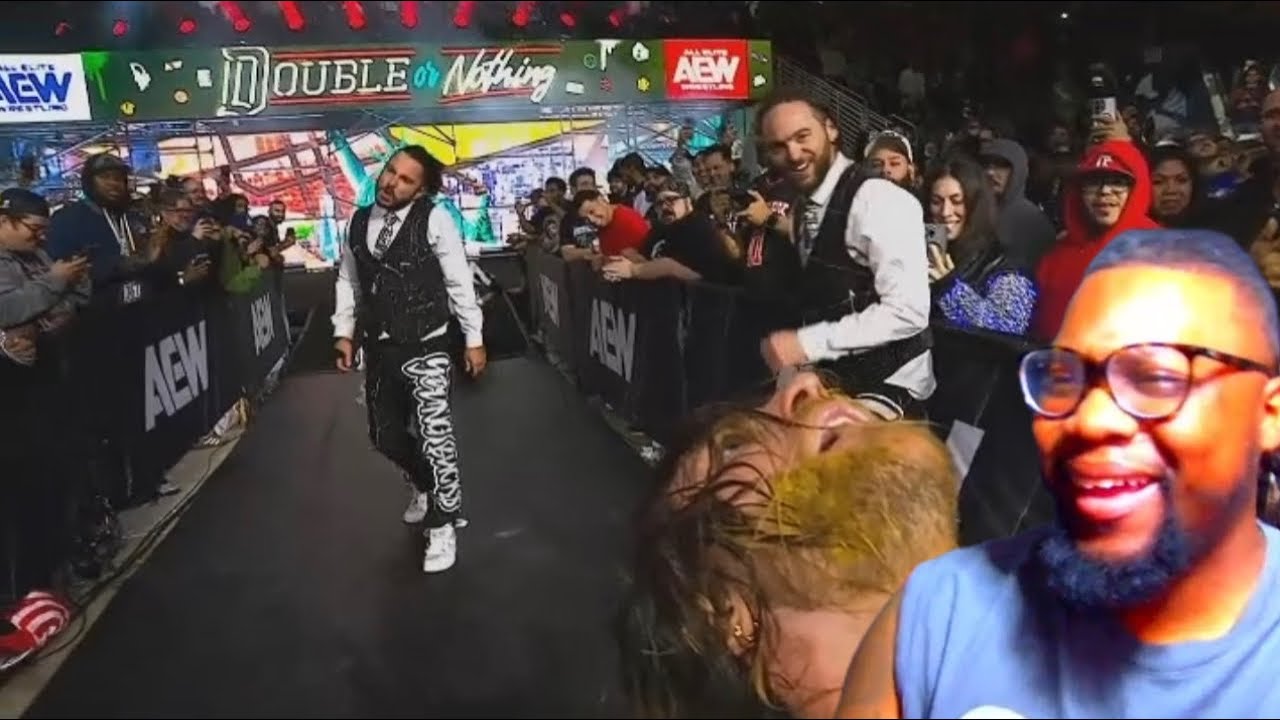 GREATEST STADIUM STAMPEDE I EVER WATCHED {AEW DON 2026} (REACTION) background