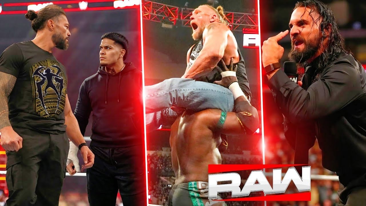 WWE Raw 25 May 2026 Preview - Zilla Fatu DEBUTS Against Roman Reigns ? Oba Femi & Brock lesnar BRAWL background